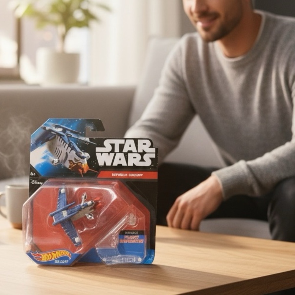 Hot Wheels Die Cast - Star Wars - Republic Gunship incl. Flight Navigator